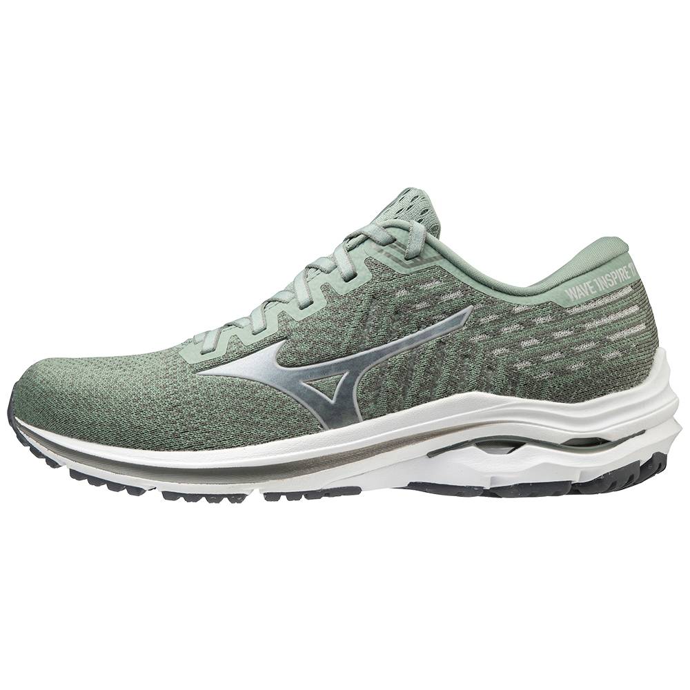 Panske Bezecke Topanky Mizuno Wave Inspire 17 WAVEKNIT Zelene Vypredaj ACGM04825